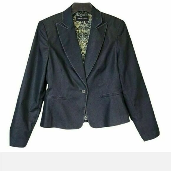 Isabel & Nina Charcoal Gray Blazer Sz 6 - Picture 1 of 11